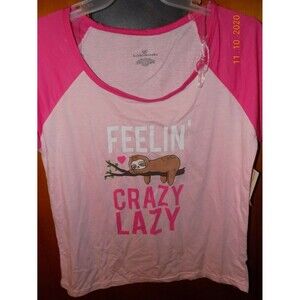 New women's size large 12/14 sloth pajama set